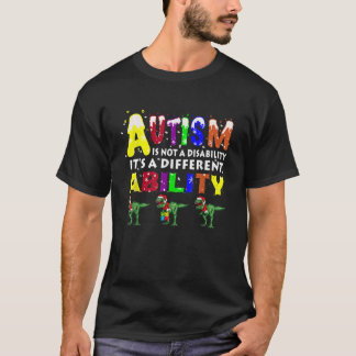 自閉症は障害ではない能力違う Tシャツ