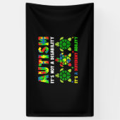 自閉症は障害ではない自閉症の認識 横断幕 (縦)