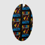自閉症は障害ではない違う オーナメント (正面)