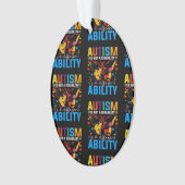 自閉症は障害ではない違う オーナメント (正面)