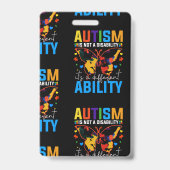 自閉症は障害ではない違う バッジ (裏面)