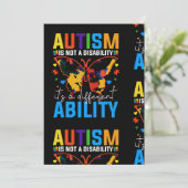 自閉症は障害ではない、ただ違うだけ 招待状 (スタンド正面)