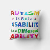 自閉症は障害ではない クッション (裏面)