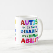 自閉症は障害ではない コーヒーマグカップ (正面右)