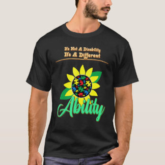 自閉症は障害ではない サルカスティック Tシャツ