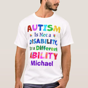 自閉症は障害ではない Tシャツ
