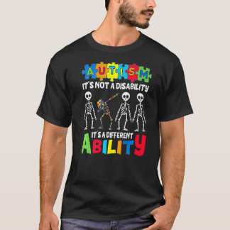 自閉症は障害ではなく異なる能力 Tシャツ