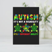 自閉症は障害自閉症の意識ではない 出欠カード (スタンド正面)