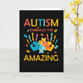 自閉症は驚くべきものを受け入れる カード (黄色い花)
