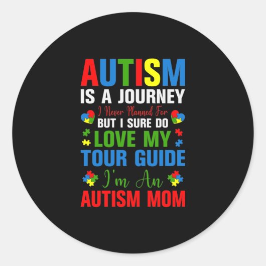 自閉症は、私が決して計画したことのない旅ですが、確かに ラウンドシール (正面)