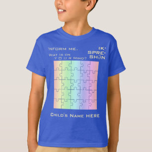 自閉症やる気を起こさせる意識の表現、虹 Tシャツ