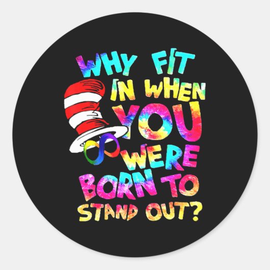 自閉症を引き出す生まれとなぜ合う ラウンドシール (正面)