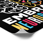 自閉症を意識したデザインを受け入れる ポスター (角)