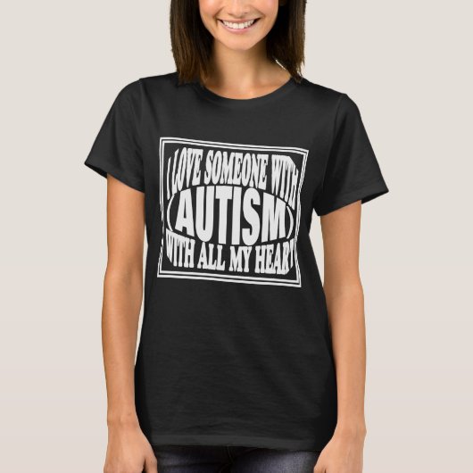自閉症を抱く人の愛 Tシャツ (正面)