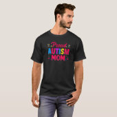 自閉症を誇りに思うママ 子供 自閉症の姉妹 少年 Tシャツ (正面フル)