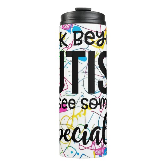 自閉症を超えて見る タンブラー (正面)