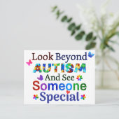 自閉症を超えて見る ポストカード (スタンド正面)