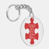 自閉症アクロスティック キーホルダー (正面左)