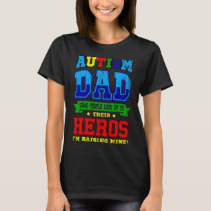 自閉症アスペルガー父の日パパ世界自閉症の日 Tシャツ