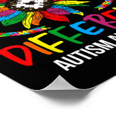 自閉症アワレンのためのヒマワリ自閉症の認識月 ポスター (角)