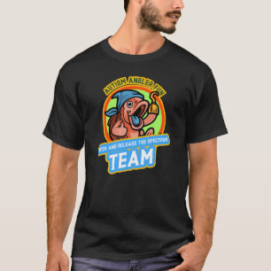 自閉症アングラーおもしろいはスペクトルTをキャッチし、解放する Tシャツ