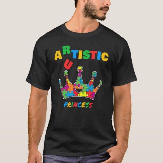 自閉症アート 自閉症啓発 自閉症の少年G Tシャツ (正面)