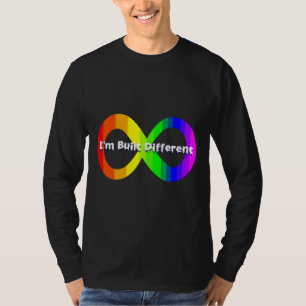 自閉症インフィニティサインI M構築違う Tシャツ