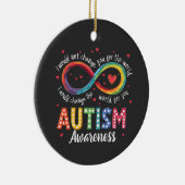 自閉症インフィニティシンボル自閉症啓発月 セラミックオーナメント (右)