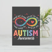 自閉症インフィニティシンボル自閉症啓発月 セーブザデート (スタンド正面)