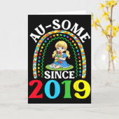 自閉症オタク 2019年からすごい 7回目の誕生日 カード (黄色い花)