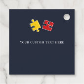 自閉症カスタム意識の愛を理解するサポート フェイバータグ (裏面)