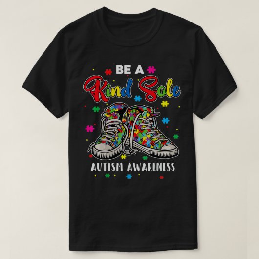 自閉症カッコいい意識は唯一の優しい虹の忍び込み Tシャツ (デザイン正面)