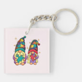 自閉症カップル格言 キーホルダー (裏面)