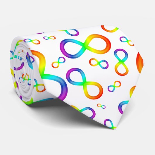 自閉症カラフルの果てしなく続く旅 ネクタイ (ロール)