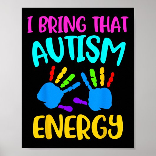 自閉症キッズオーソーム子供自閉症認識度Asd ポスター (正面)