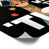 自閉症キリン自閉症でエムをリズおもしろいする ポスター (角)