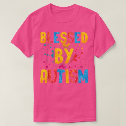 自閉症ギフト男性へADHD認識度女性として大人 Tシャツ (デザイン正面)