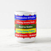 自閉症クラシック症 コーヒーマグカップ (中央)