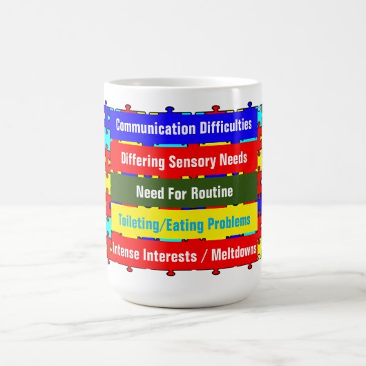 自閉症クラシック症 コーヒーマグカップ (中央)
