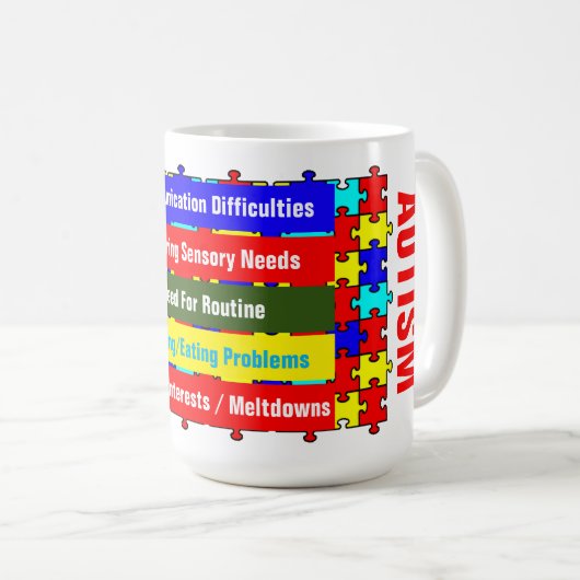 自閉症クラシック症 コーヒーマグカップ (正面右)