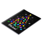 自閉症クリスマスツリー ノートブック (左側)