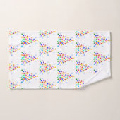 自閉症クリスマスツリー バスタオルセット (ハンドタオル)