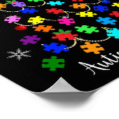 自閉症クリスマスツリー ポスター (角)