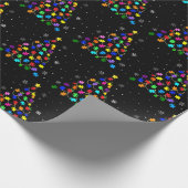 自閉症クリスマスツリー ラッピングペーパー (角)