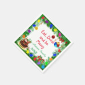 自閉症クリスマスパーティー スタンダードカクテルナプキン (角)
