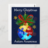 自閉症クリスマスボーブル ポストカード (正面/裏面)