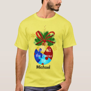 自閉症クリスマスボーブル Tシャツ