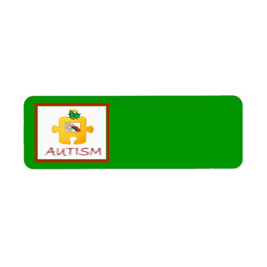 自閉症クリスマスラベル ラベル (正面)