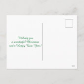 自閉症クリスマスリース シーズンポストカード (裏面)