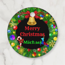 自閉症クリスマスリース フェイバータグ